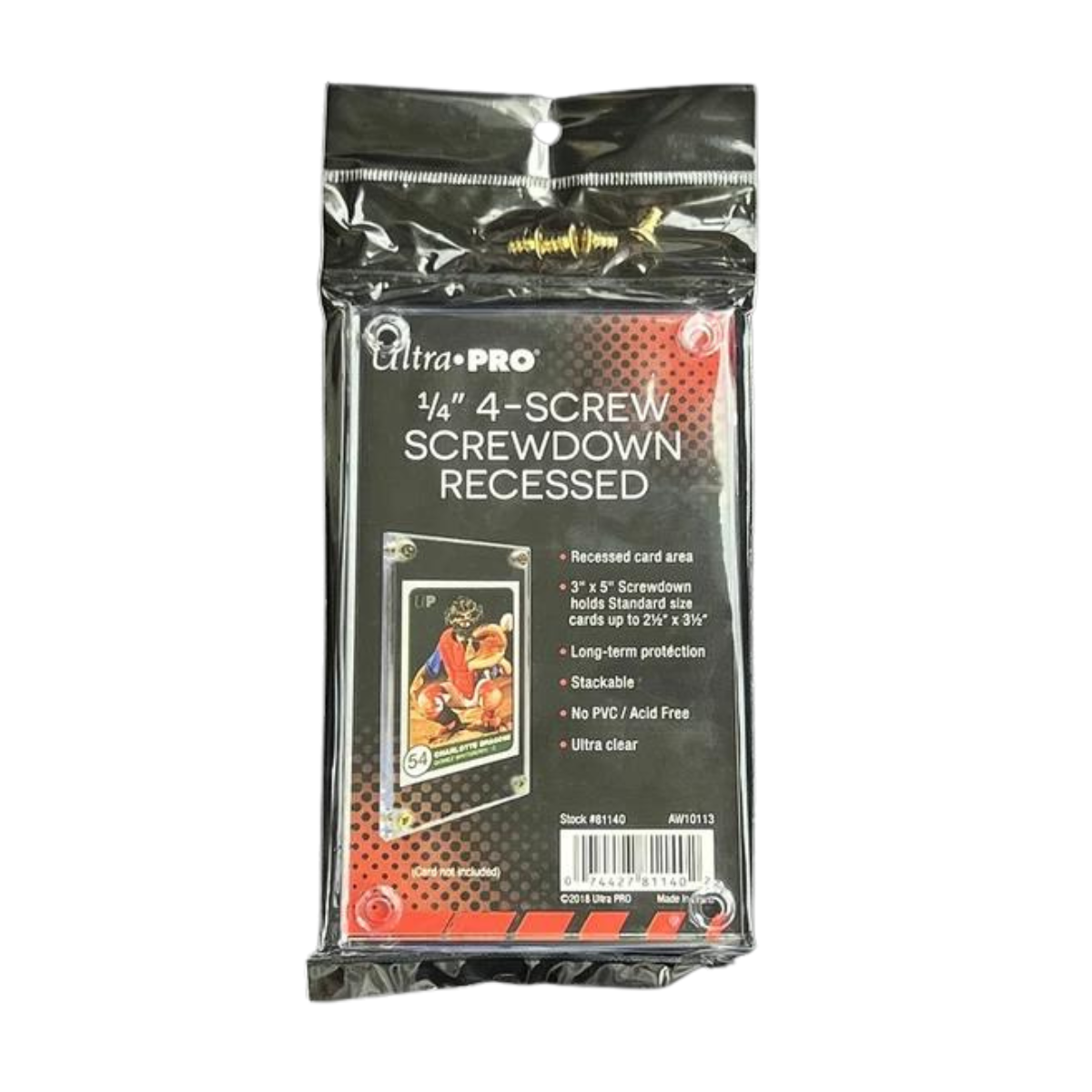 1/4" Screwdown Recessed Holder