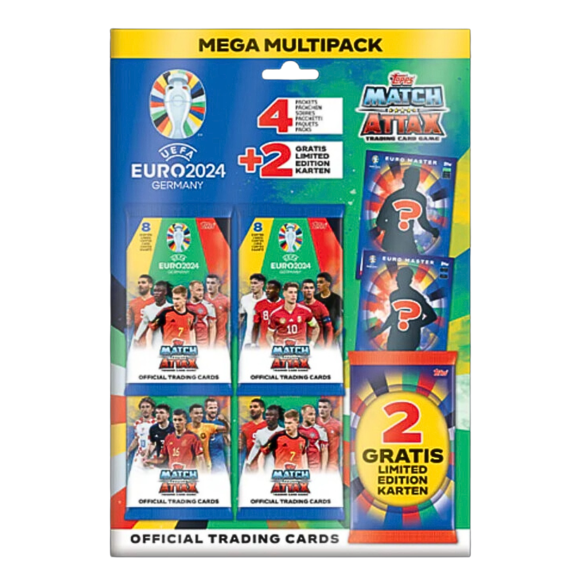 Topps UEFA EURO 2024 Trading Cards Mega Multipack