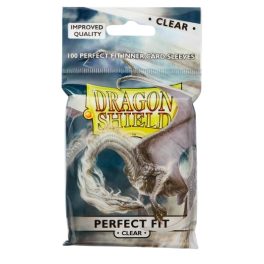 Sleeves Dragon Shield Standard Perfect Fit  - Clear/Clear (100 Sleeves)