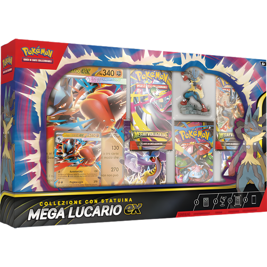 Pokemon Collezione con statuina Mega Lucario EX (ENG)