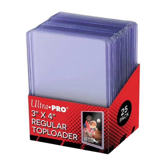 Toploader Bordo Trasparente 3" x 4" Clear Regular (25 Pcs) Ultra PRO