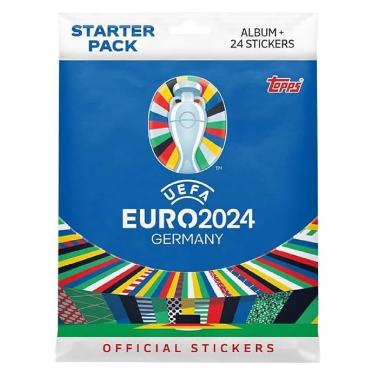 Topps Euro 2024 Starter Pack Album Vuoto + 24 Figurine Topps