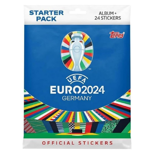 Topps Euro 2024 Starter Pack Album Vuoto + 24 Figurine Topps