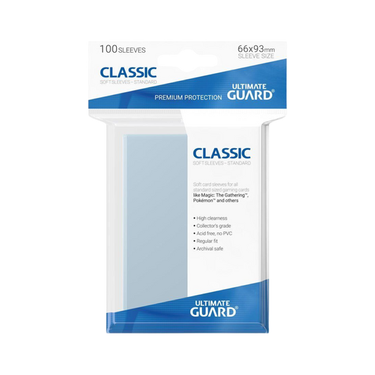 Sleeves Ultimate Guard Classic Soft Standard Size Transparent (100)