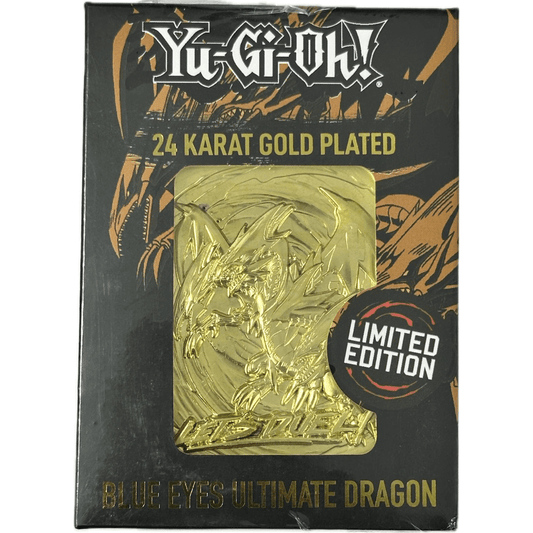 Yu-Gi-Oh! 24 Karat Gold Plated Blue Eyes Ultimate Dragon Limited Edition