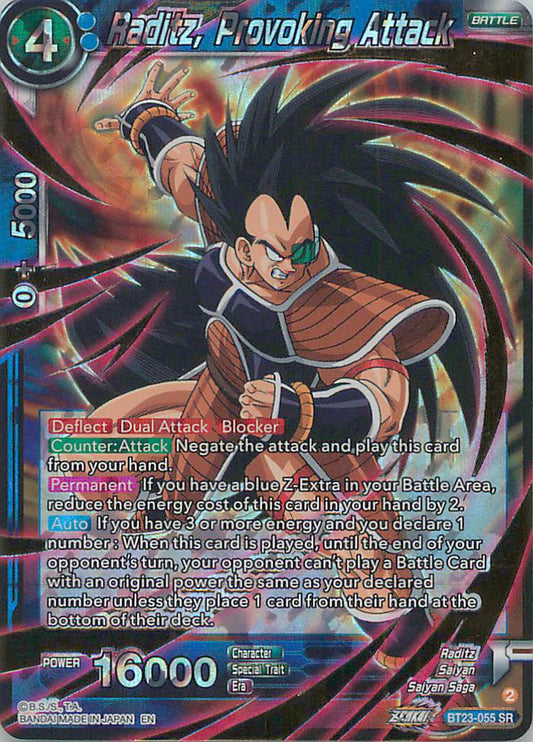 Raditz Provoking Attack BT23-055