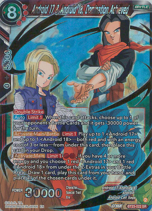 Android 17 & Android 18 Domination Achieved BT23-022