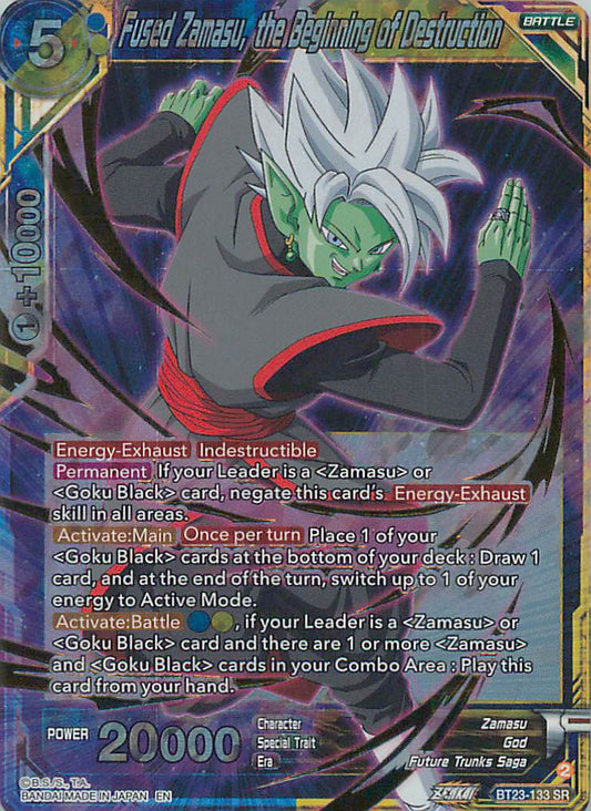 Fused Zamasu the Beginning of Destruction BT23-133