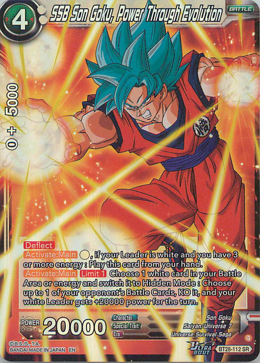 Ssb Son Goku Power Through Evolution BT28-112