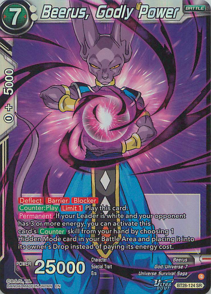 Beerus Godly Power BT28-124