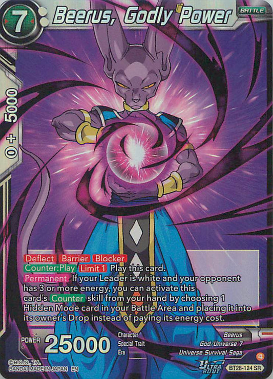 Beerus Godly Power BT28-124