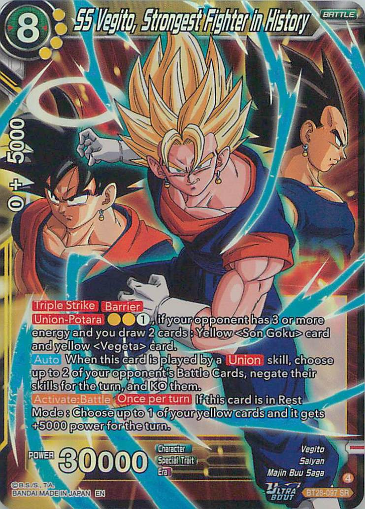 Ss Vegito Strongest Fighter in History BT28-097