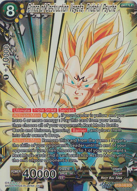 Prince of Destruction Vegeta BT28-149