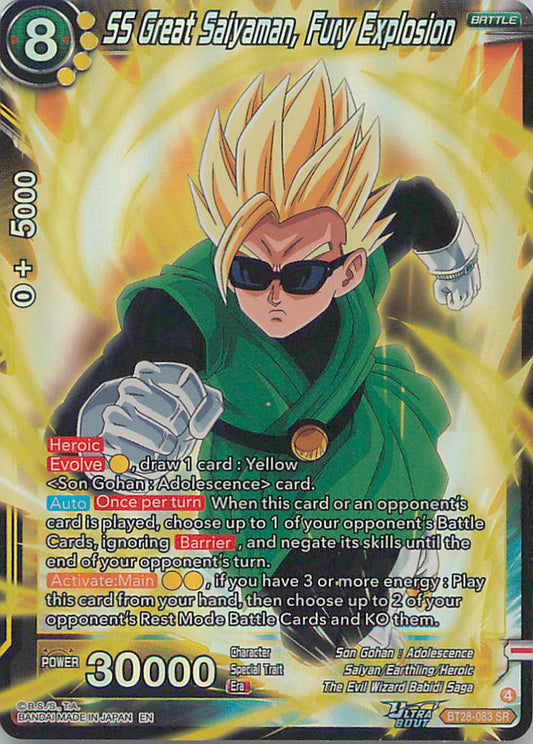 SS Great Saiyaman fury explosion  BT28-083