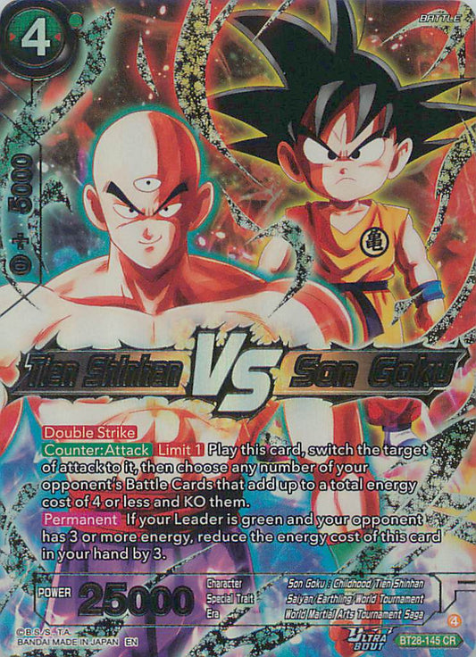 Tien Shinhan Vs Son Goku BT28-145