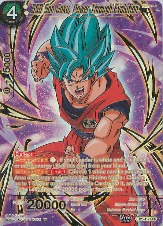 SSB Son Goku Power Through Evolution BT28-112