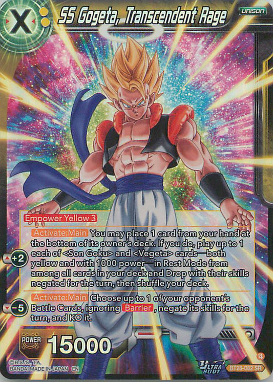 SS Gogeta Transcedent Rage BT28-082