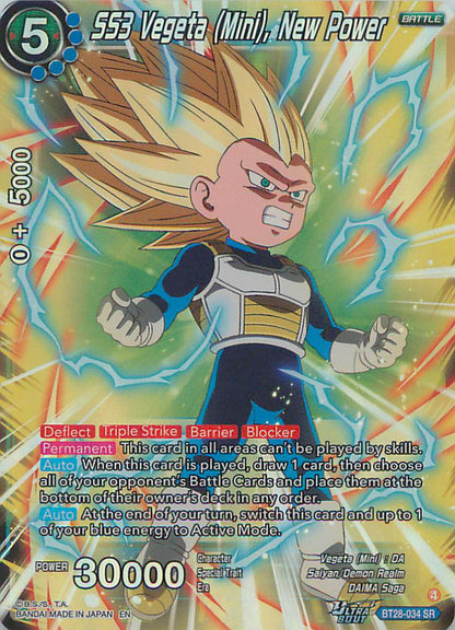 Ss3 Vegeta (Mini) New Power BT28-034