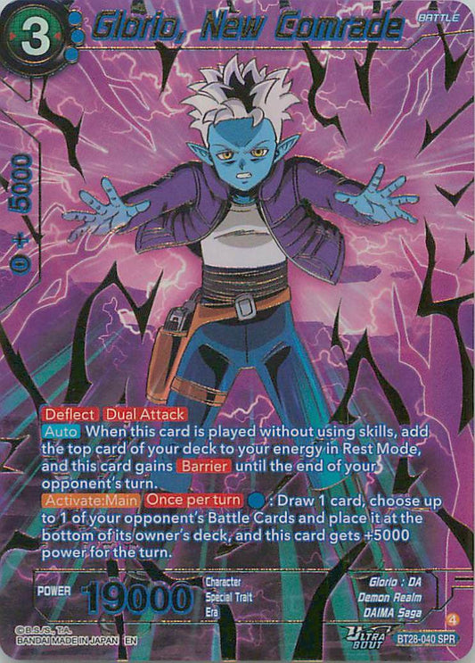 Glorio New Comrade BT28-040